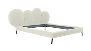 VIG Furniture Modrest Destiny - Contemporary White Sherpa Bubble Bed VGODZW-20104-WHT-BED