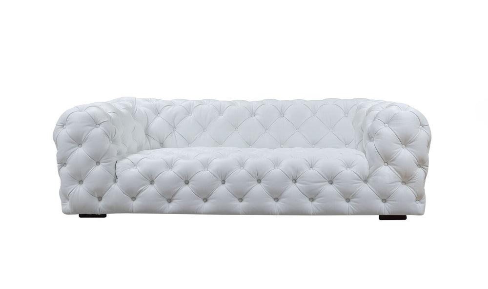 VIG Furniture Divani Casa Dexter - Transitional White Full Italian Leather Sofa VGCA114-WHT-S