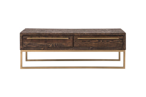 Alpine Furniture Monterey Coffee Table MON-02 Smokey Taupe Reclaimed Pine & Plywood 46.5 x 24 x 16