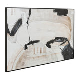 Sagebrook Home Contemporary 61x41 Framed Hand Painted Abstract Canvas, Gray/bl 70199  Polyester Canvas