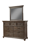 Alpine Furniture Newberry Mirror, Salvaged Grey 1468-06 Salvaged Grey Acacia Solids 44 x 3 x 36