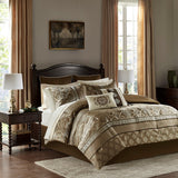 Zara Traditional 100% Polyester 16Pcs Jacquard Comforter Set