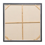 Sagebrook Home Contemporary 40x40 Handpainted Abstract Canvas, Gold/white 70162 White/gold Polyester Canvas