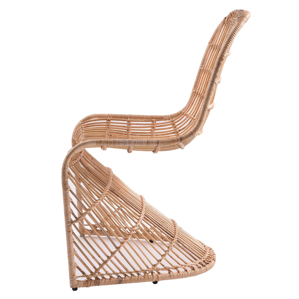 Groovy Rattan Chair - Set of 2 Natural