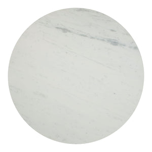 Zuo Modern Gotham Marble, MDF, Iron, Aluminum Modern Commercial Grade Dining Table White, Silver Marble, MDF, Iron, Aluminum