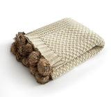 Dorsey Beige Throw Blanket