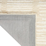 Nourison Calvin Klein Ck010 Linear LNR01 Casual Handmade Hand Tufted Indoor only Area Rug Ivory 7'9" x 9'9" 99446880062