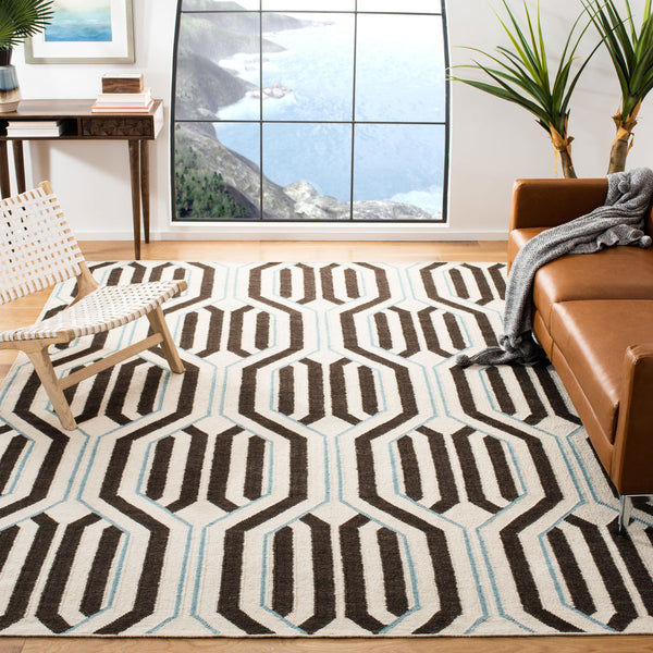 Safavieh Dhurries 563 Hand Woven Flat Weave 80% Wool/20% Cotton Rug DHU563A-3