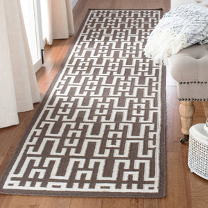 Safavieh Dhurries 621 Flat Weave 50% Banana Silk/30% Wool/20% Cotton Rug DHU621C-3