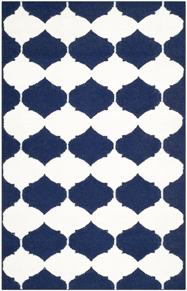 Safavieh Dhurries 624 Hand Woven Flat Weave 50% Banana Silk/30% Wool/20% Cotton Rug DHU624D-3