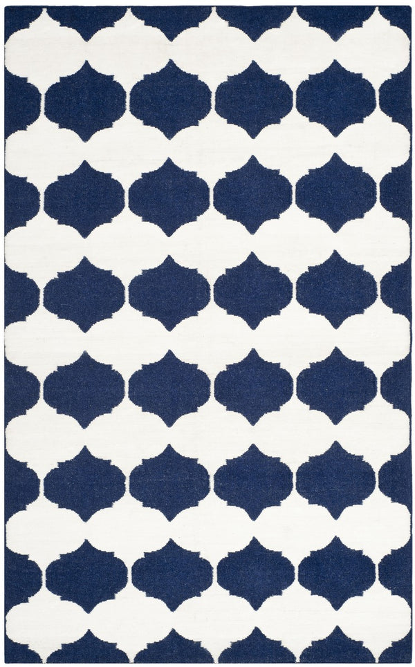 Safavieh Dhurries 624 Hand Woven Flat Weave 50% Banana Silk/30% Wool/20% Cotton Rug DHU624D-3