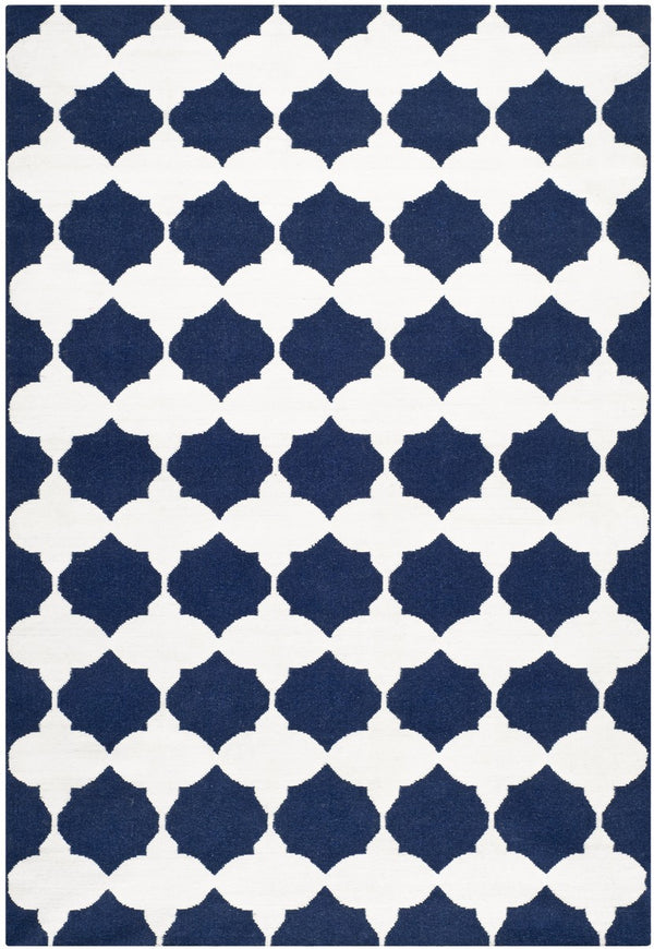 Safavieh Dhurries 624 Hand Woven Flat Weave 50% Banana Silk/30% Wool/20% Cotton Rug DHU624D-3