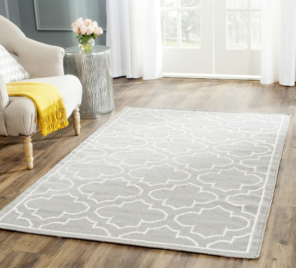 Safavieh Dhurries 625 Hand Woven Flat Weave 50% Banana Silk/30% Wool/20% Cotton Rug DHU625B-3