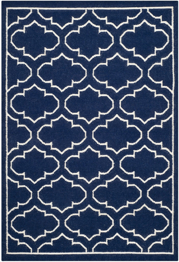 Safavieh Dhurries 625 Hand Woven Flat Weave 50% Banana Silk/30% Wool/20% Cotton Rug DHU625D-3