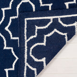 Safavieh Dhurries 625 Hand Woven Flat Weave 50% Banana Silk/30% Wool/20% Cotton Rug DHU625D-3
