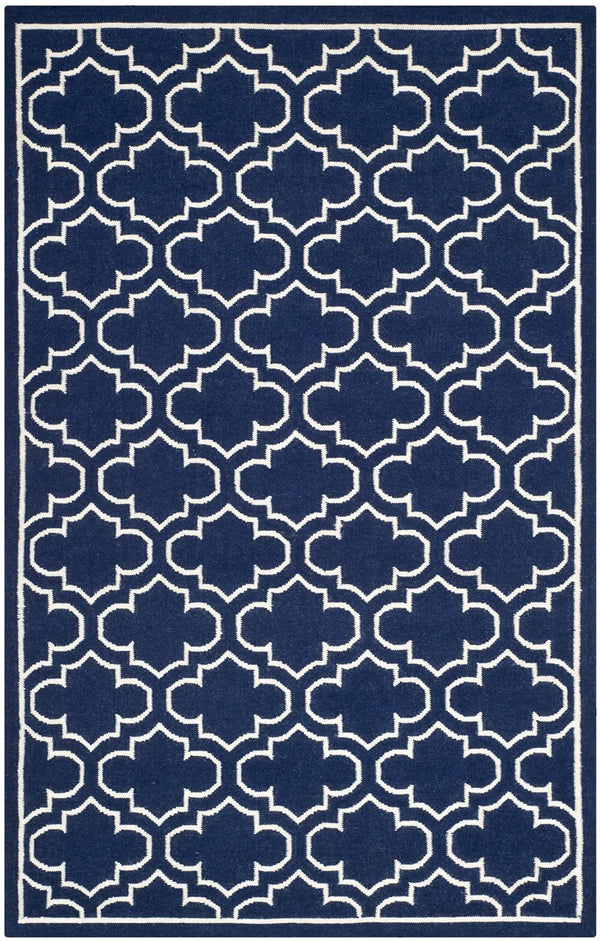 Safavieh Dhurries 625 Hand Woven Flat Weave 50% Banana Silk/30% Wool/20% Cotton Rug DHU625D-3