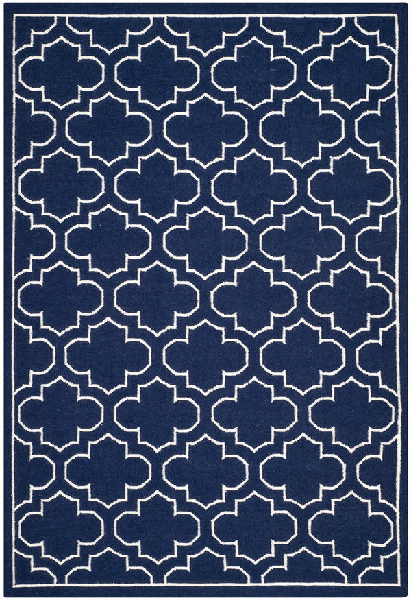 Safavieh Dhurries 625 Hand Woven Flat Weave 50% Banana Silk/30% Wool/20% Cotton Rug DHU625D-3