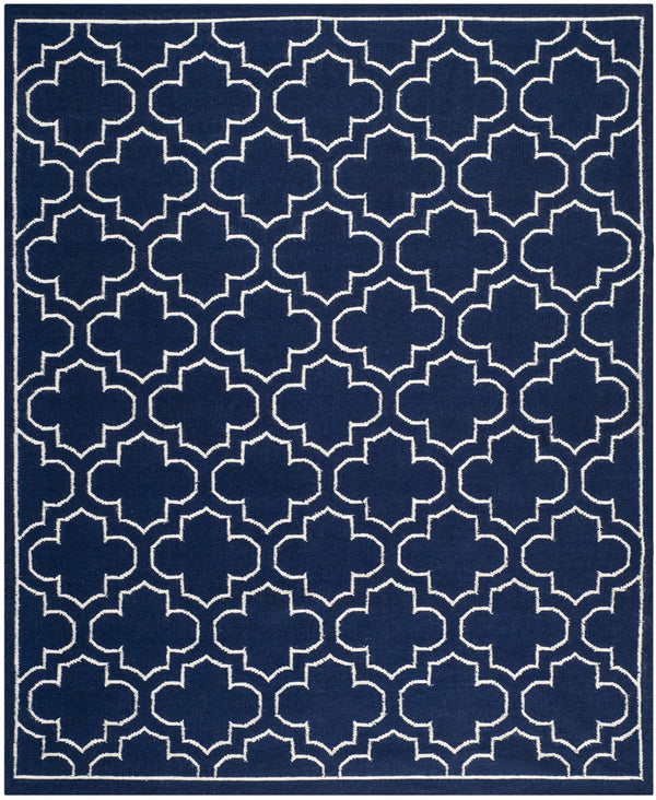 Safavieh Dhurries 625 Hand Woven Flat Weave 50% Banana Silk/30% Wool/20% Cotton Rug DHU625D-3