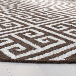 Safavieh Dhurries 626 Hand Woven Flat Weave 50% Banana Silk/30% Wool/20% Cotton Rug DHU626C-3