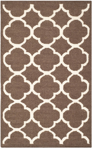 Safavieh Dhurries 627 Hand Woven Flat Weave 50% Banana Silk/30% Wool/20% Cotton Rug DHU627C-3
