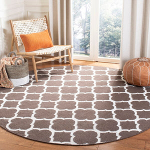 Safavieh Dhurries 627 Hand Woven Flat Weave 50% Banana Silk/30% Wool/20% Cotton Rug DHU627C-3