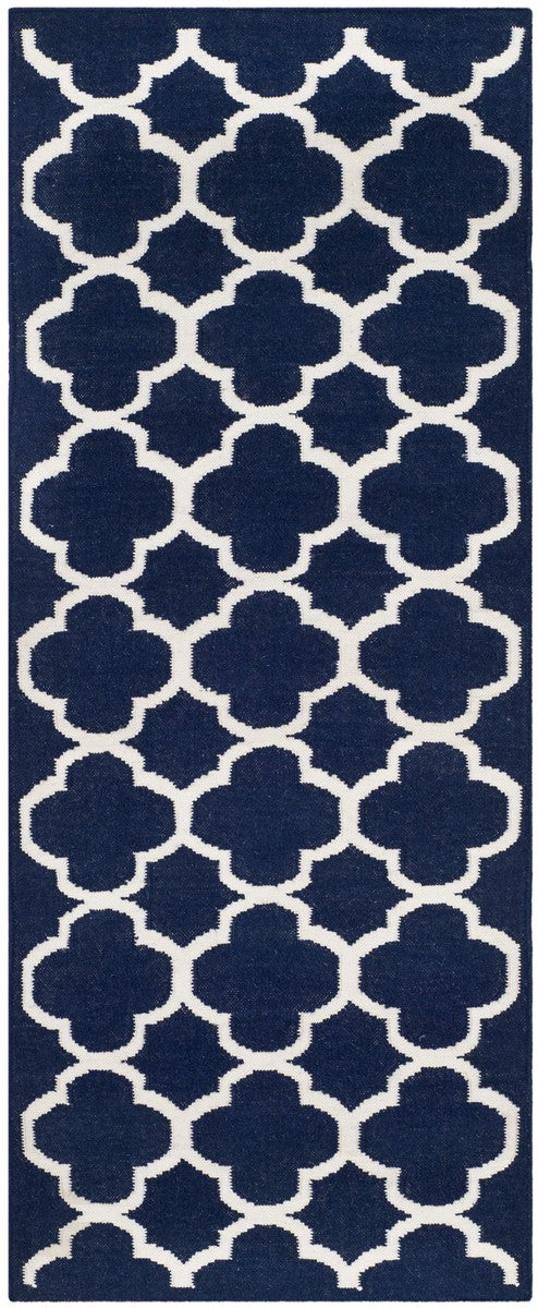 Safavieh Dhurries 627 Hand Woven Flat Weave 50% Banana Silk/30% Wool/20% Cotton Rug DHU627D-3