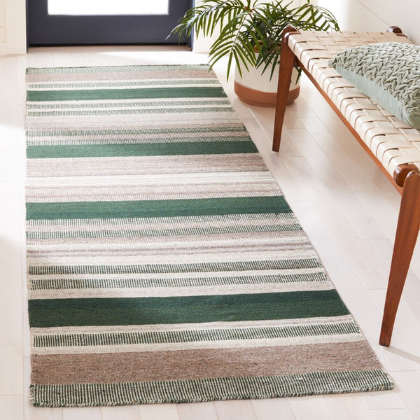 Safavieh Dhurries 628 Flat Weave 80% Wool/20% Cotton Contemporary Rug DHU628Y-8