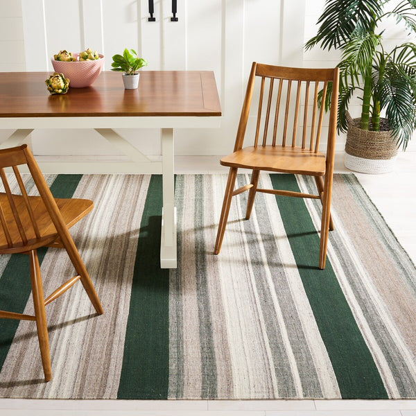 Safavieh Dhurries 628 Flat Weave 80% Wool/20% Cotton Contemporary Rug DHU628Y-8