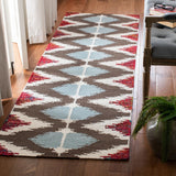 Safavieh Dhurries 647 Hand Woven Flat Weave 50% Wool/30% Viscose/20% Cotton Rug DHU647A-3