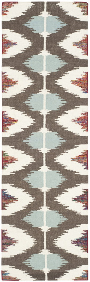 Safavieh Dhurries 647 Hand Woven Flat Weave 50% Wool/30% Viscose/20% Cotton Rug DHU647A-3