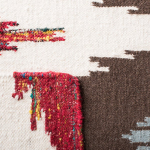 Safavieh Dhurries 647 Hand Woven Flat Weave 50% Wool/30% Viscose/20% Cotton Rug DHU647A-3