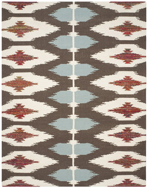 Safavieh Dhurries 647 Hand Woven Flat Weave 50% Wool/30% Viscose/20% Cotton Rug DHU647A-3