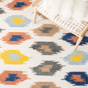 Safavieh Dhurries 648 Hand Woven Flat Weave 80% Wool/20% Cotton Rug DHU648A-3