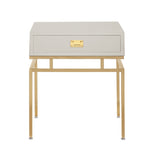 Genoa Beige Side Table