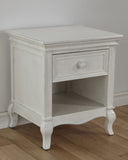 Pali Diamante Nightstand Vintage White Acacia, Poplar and Birch Veneer 2414-VW