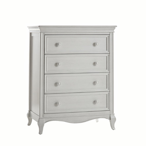 Pali Diamante 4-Drawer Chest Vintage White Acacia, Poplar and Birch Veneer 2404-VW