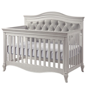 Pali Diamante Forever Crib - Gray Panel Vintage White Acacia, Poplar and Birch Veneer 2401-VW