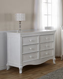 Pali Diamante Double Dresser Vintage White Acacia, Poplar and Birch Veneer 2406-VW