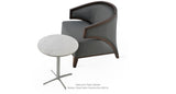 Diana End Table Set: Diana End Table Marble and Mostar Grey Era Fabric