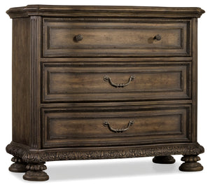 Hooker Furniture Rhapsody Traditional-Formal Bachelors Chest in Hardwood Solids & Pecan Veneers 5070-90017