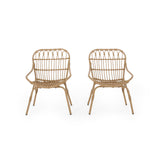 Harlem Outdoor Wicker Accent Chairs (Set of 2)