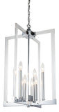 Bethel Chrome Chandelier in Metal & Acrylic