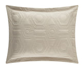 Rhapsody Beige King 3pc Quilt Set