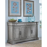 Pulaski Furniture Madison Ridge Server and Hutch P091-DR-K5-PULASKI P091-DR-K5-PULASKI