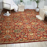 Nourison Timeless TML17 Machine Made Loomed Indoor Area Rug Red 8'6" x 11'6" 99446274229