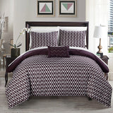 Jacky Purple Full/Queen 4pc Comforter Set