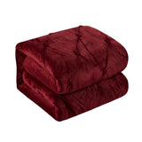 Josepha Burgundy King 3pc Comforter Set