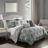 Phantogram Grey King 7pc Comforter Set