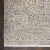 Nourison Silken Weave SLW02 Floral Machine Made Power-loomed Indoor Area Rug Grey/Beige 8'10" x 11'10" 99446752543