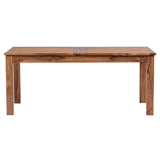 Porter Designs Urban Solid Sheesham Wood 72" - 96" Butterfly Extension Contemporary Dining Table Natural 07-117-01-1127